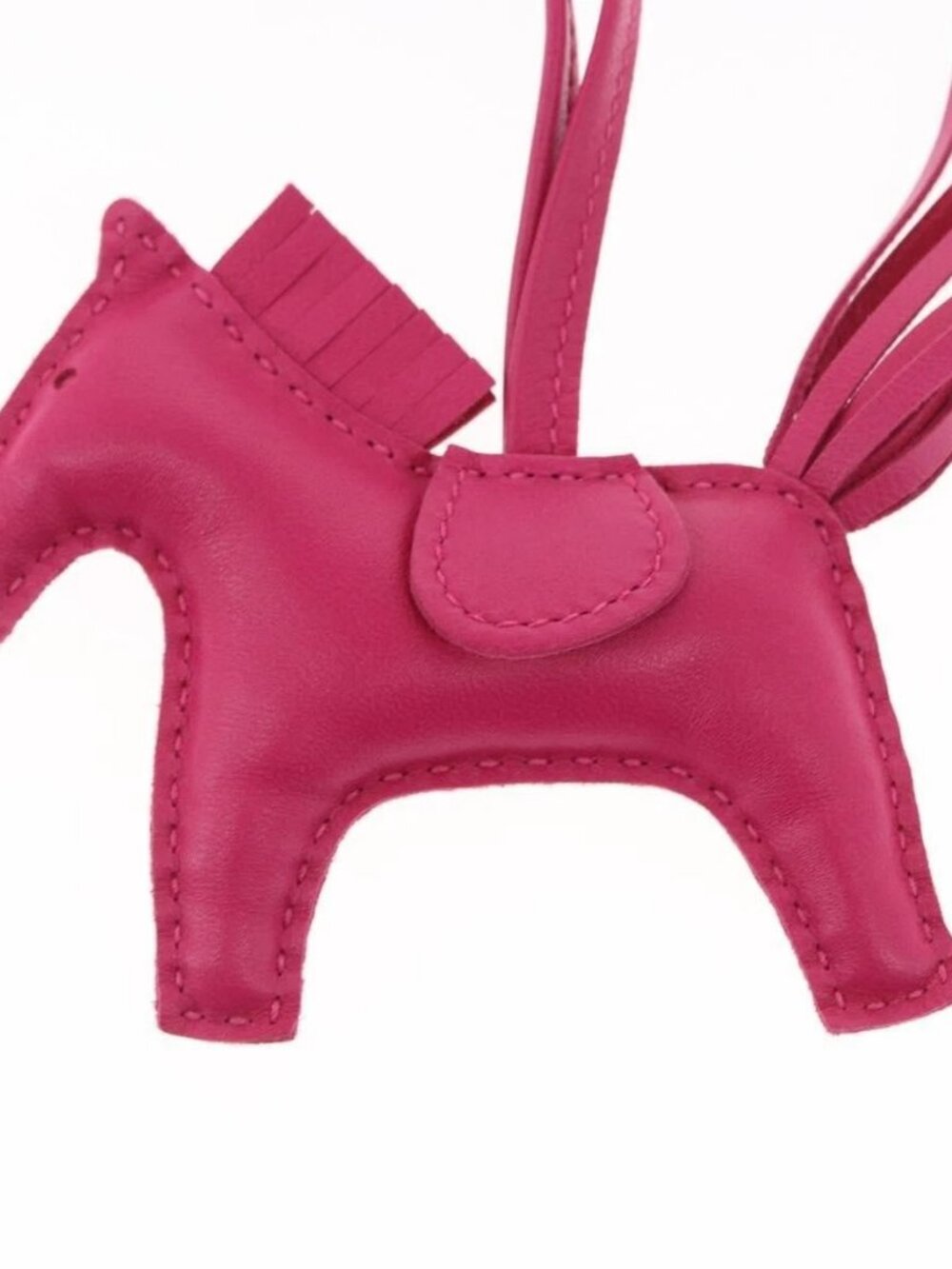 HERMES Rodeo Charm PM Charm Leather Pink Auth ka1569M - Picture 3 of 12